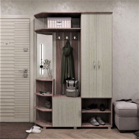 Прихожая Домино ясень шимо в Нефтеюганске - nefteyugansk.mebel-tymen.ru | фото