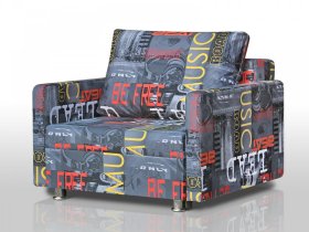 Кресло-кровать Реал 80 с подлокотниками мьюзик в Нефтеюганске - nefteyugansk.mebel-tymen.ru | фото