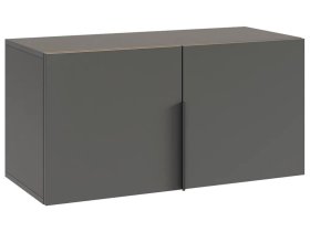 Антресоль двухдверная L800 Баско графит в Нефтеюганске - nefteyugansk.mebel-tymen.ru | фото