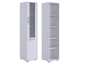 Стеллаж Лайт-2 белый/белый в Нефтеюганске - nefteyugansk.mebel-tymen.ru | фото