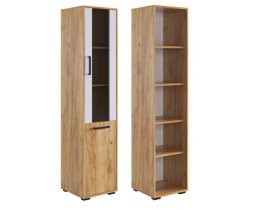 Стеллаж Лайт-2 дуб крафт золотой/белый в Нефтеюганске - nefteyugansk.mebel-tymen.ru | фото