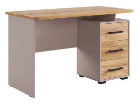 Стол компьютерный 1200 Лайт-2 кашемир/дуб крафт золотой в Нефтеюганске - nefteyugansk.mebel-tymen.ru | фото
