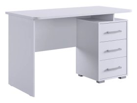 Стол компьютерный 1200 Лайт-2 белый/белый в Нефтеюганске - nefteyugansk.mebel-tymen.ru | фото