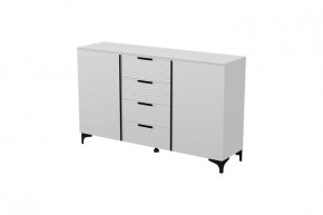 Брента Комод 4 ящика 2 двери Белый в Нефтеюганске - nefteyugansk.mebel-tymen.ru | фото