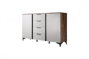 Брента Комод 4 ящика 2 двери Жемчуг в Нефтеюганске - nefteyugansk.mebel-tymen.ru | фото