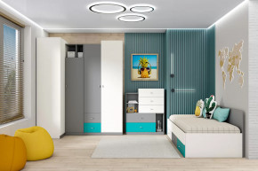 Детская Клео ОК-3, графит, миндаль, океан Диал в Нефтеюганске - nefteyugansk.mebel-tymen.ru | фото