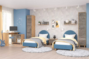 Детская Эго, набор №КТ-1, дуб крафт золотой/камень темный Диал в Нефтеюганске - nefteyugansk.mebel-tymen.ru | фото