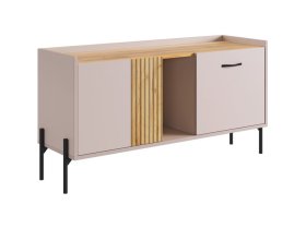 Тумба Доминика кашемир/дуб крафт золотой в Нефтеюганске - nefteyugansk.mebel-tymen.ru | фото