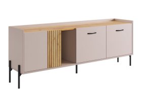 Тумба 2 Доминика кашемир/дуб крафт золотой в Нефтеюганске - nefteyugansk.mebel-tymen.ru | фото