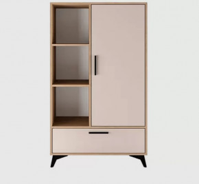 ЕВА Буфет 800 1С1Я (ш800*г411*в1351мм), Сатин в Нефтеюганске - nefteyugansk.mebel-tymen.ru | фото