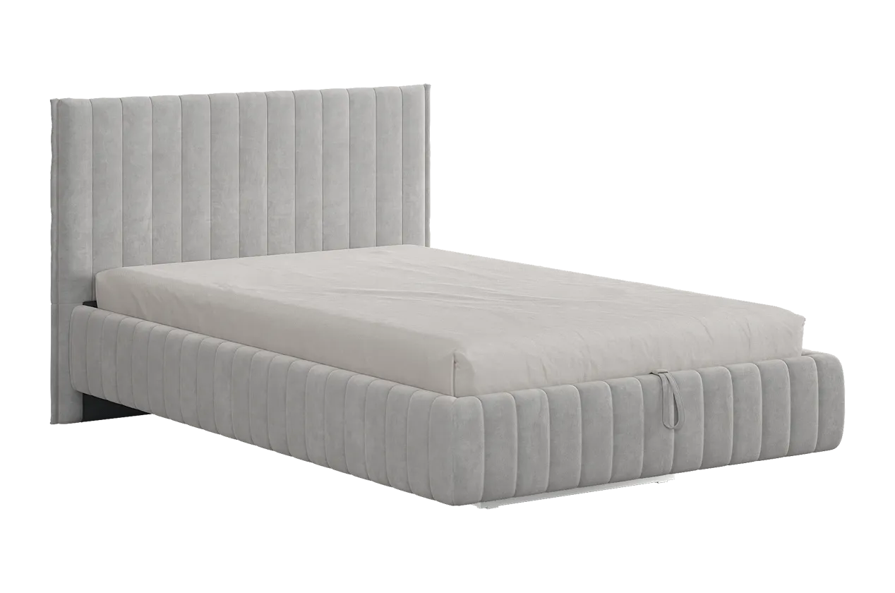 Кровать с подъемным механизмом Твикс 120х200 см галька (велюр) в Нефтеюганске - nefteyugansk.mebel-tymen.ru | фото