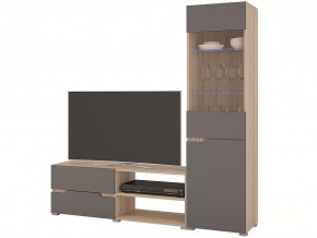 Гостиная Анталия 1 Сонома-Графит софт в Нефтеюганске - nefteyugansk.mebel-tymen.ru | фото