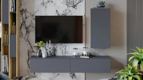 Гостиная «Порто» №5 Яблоня Беллуно, Графит софт в Нефтеюганске - nefteyugansk.mebel-tymen.ru | фото