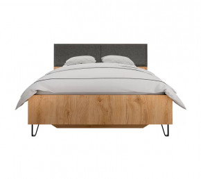 GRACE кровать LOZ160х200 (Дуб наварра/ Графит) в Нефтеюганске - nefteyugansk.mebel-tymen.ru | фото