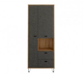 GRACE шкаф REG2D2S (Дуб наварра/Графит) в Нефтеюганске - nefteyugansk.mebel-tymen.ru | фото