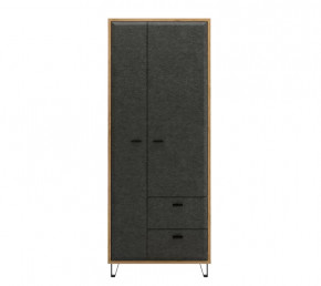 GRACE шкаф SZF2D2S (Дуб наварра/Графит) в Нефтеюганске - nefteyugansk.mebel-tymen.ru | фото