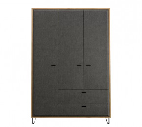 GRACE шкаф SZF3D2S (Дуб наварра/Графит) в Нефтеюганске - nefteyugansk.mebel-tymen.ru | фото