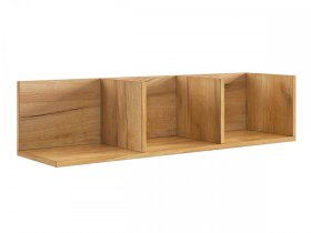 Полка навесная 2 Рич дуб крафт золотой в Нефтеюганске - nefteyugansk.mebel-tymen.ru | фото