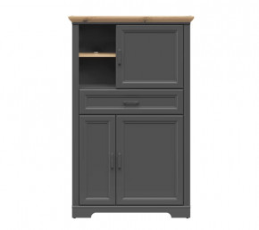 JASMIN шкаф REG3D1S (Графит/ Дуб артизан) в Нефтеюганске - nefteyugansk.mebel-tymen.ru | фото