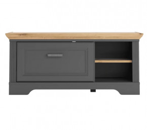 JASMIN тумба KOM1S (Графит/ Дуб артизан ) в Нефтеюганске - nefteyugansk.mebel-tymen.ru | фото