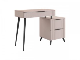 Туалетный столик (без зеркала) Катрин кашемир/фрапучино матовый в Нефтеюганске - nefteyugansk.mebel-tymen.ru | фото