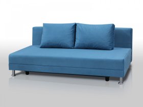 Диван Комфорт Лайт без подлокотников 2 подушки голубой в Нефтеюганске - nefteyugansk.mebel-tymen.ru | фото
