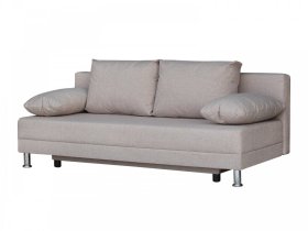 Диван Комфорт без подлокотников 4 подушки кэмел в Нефтеюганске - nefteyugansk.mebel-tymen.ru | фото