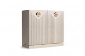 Комод 2-дверный "Капри" Сатин/Сатин в Нефтеюганске - nefteyugansk.mebel-tymen.ru | фото