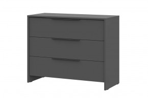 Комод 3 ящика Камелия 1 Серия 2, графит в Нефтеюганске - nefteyugansk.mebel-tymen.ru | фото