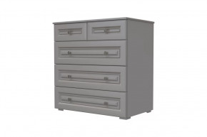 Комод 5 ящиков Олимп Серый шифер/Антрацит в Нефтеюганске - nefteyugansk.mebel-tymen.ru | фото