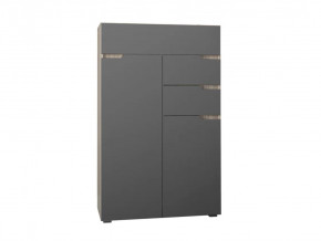 Комод Анталия Сонома-Графит софт в Нефтеюганске - nefteyugansk.mebel-tymen.ru | фото