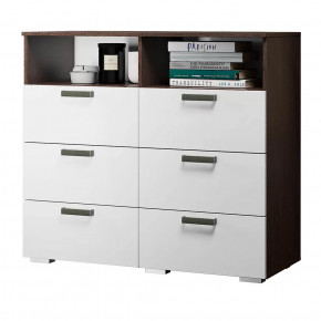 Комод Азаро венге/белый глянец в Нефтеюганске - nefteyugansk.mebel-tymen.ru | фото