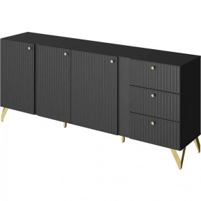 Комод КД-1 Reno Чёрный НК-мебель в Нефтеюганске - nefteyugansk.mebel-tymen.ru | фото