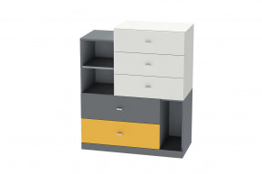 Комод Клео К-1, графит, миндаль, солнечный Диал в Нефтеюганске - nefteyugansk.mebel-tymen.ru | фото