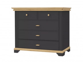 Комод Лиана-1 Дуб Крафт Золотой/Графит в Нефтеюганске - nefteyugansk.mebel-tymen.ru | фото