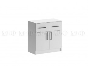 Комод с ящиком 2-мя дверьми Басямиф, белый в Нефтеюганске - nefteyugansk.mebel-tymen.ru | фото