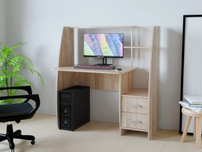 Компьютерный стол КЛ №6.2 Дуб баррик в Нефтеюганске - nefteyugansk.mebel-tymen.ru | фото