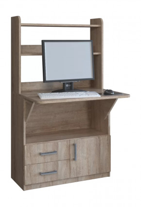 Компьютерный стол СП-1 Дуб баррик в Нефтеюганске - nefteyugansk.mebel-tymen.ru | фото