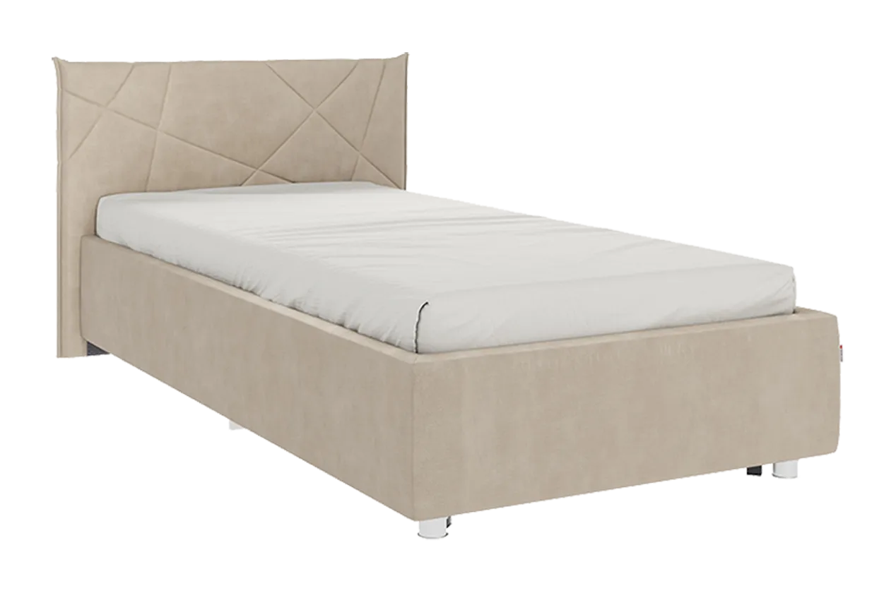 Кровать с основанием Бест 90х200 см капучино (велюр) в Нефтеюганске - nefteyugansk.mebel-tymen.ru | фото