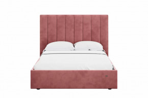 Кровать 1400 Ингрид 312 Велюр Ультра коралл в Нефтеюганске - nefteyugansk.mebel-tymen.ru | фото