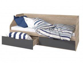 Кровать 800 2 ящика Анталия Графит в Нефтеюганске - nefteyugansk.mebel-tymen.ru | фото