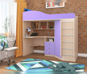 Кровать-чердак Кадет 1 с металлической лестницей Ярофф в Нефтеюганске - nefteyugansk.mebel-tymen.ru | фото