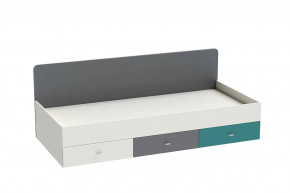 Кровать Клео арт. 010, 900*2000 мм, графит, миндаль, океан Диал в Нефтеюганске - nefteyugansk.mebel-tymen.ru | фото