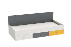 Кровать Клео арт. 010, 900*2000 мм, графит, миндаль, солнечный Диал в Нефтеюганске - nefteyugansk.mebel-tymen.ru | фото