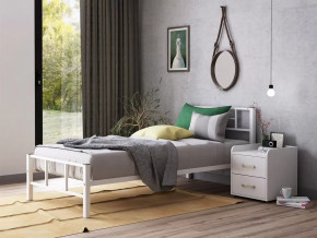 Кровать односпальная Кадис 120х190 Белый в Нефтеюганске - nefteyugansk.mebel-tymen.ru | фото