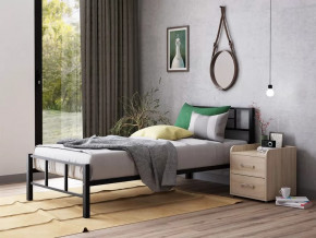 Кровать односпальная Кадис 90х200 Черный в Нефтеюганске - nefteyugansk.mebel-tymen.ru | фото