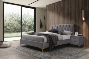 Кровать Рошаль 1400 Серый в Нефтеюганске - nefteyugansk.mebel-tymen.ru | фото