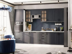 Кухня Николь-1 3 м. Белый/Графит софт в Нефтеюганске - nefteyugansk.mebel-tymen.ru | фото