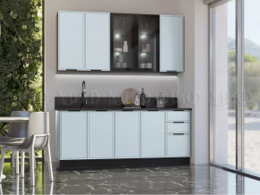 Кухня Николь 2,0/900м (Браш Деним Блю) в Нефтеюганске - nefteyugansk.mebel-tymen.ru | фото