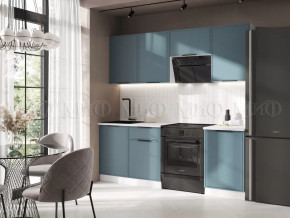 Кухня Николь 2,1м (Браш Блю) в Нефтеюганске - nefteyugansk.mebel-tymen.ru | фото